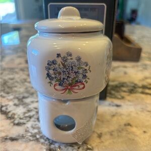 Vintage 1987 Cottagecore Potpourri Pot NIB
